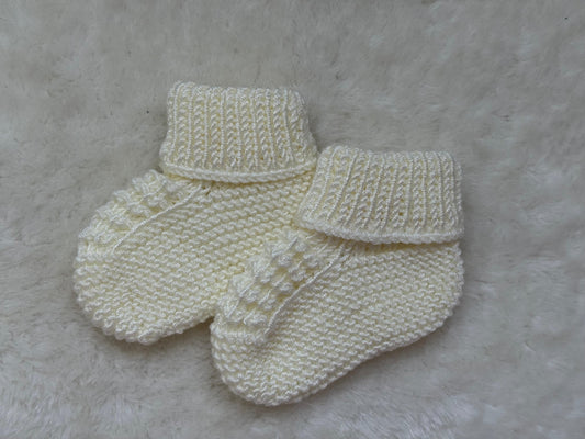 Handstickade Babytofflor